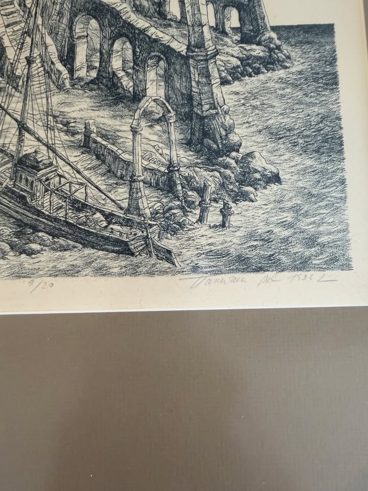 Pencil signature, title and edition 9/20 below the image